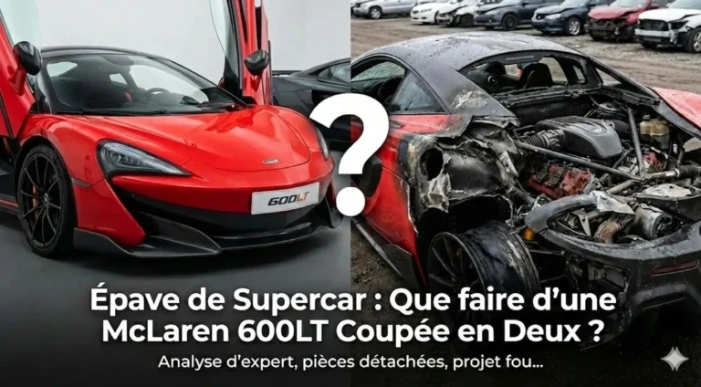 Épave de Supercar : Que faire d'une McLaren 600LT Coupée en Deux ?