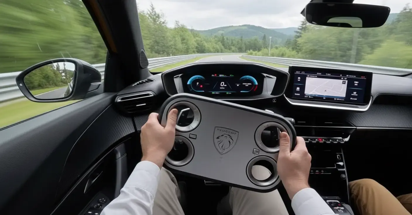 Essai exclusif : l’Hypersquare, le volant futuriste qui redéfinit la conduite chez Peugeot